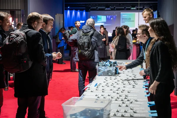 Welcoming the participants at the first US-Switzerland Quantum Symposium
